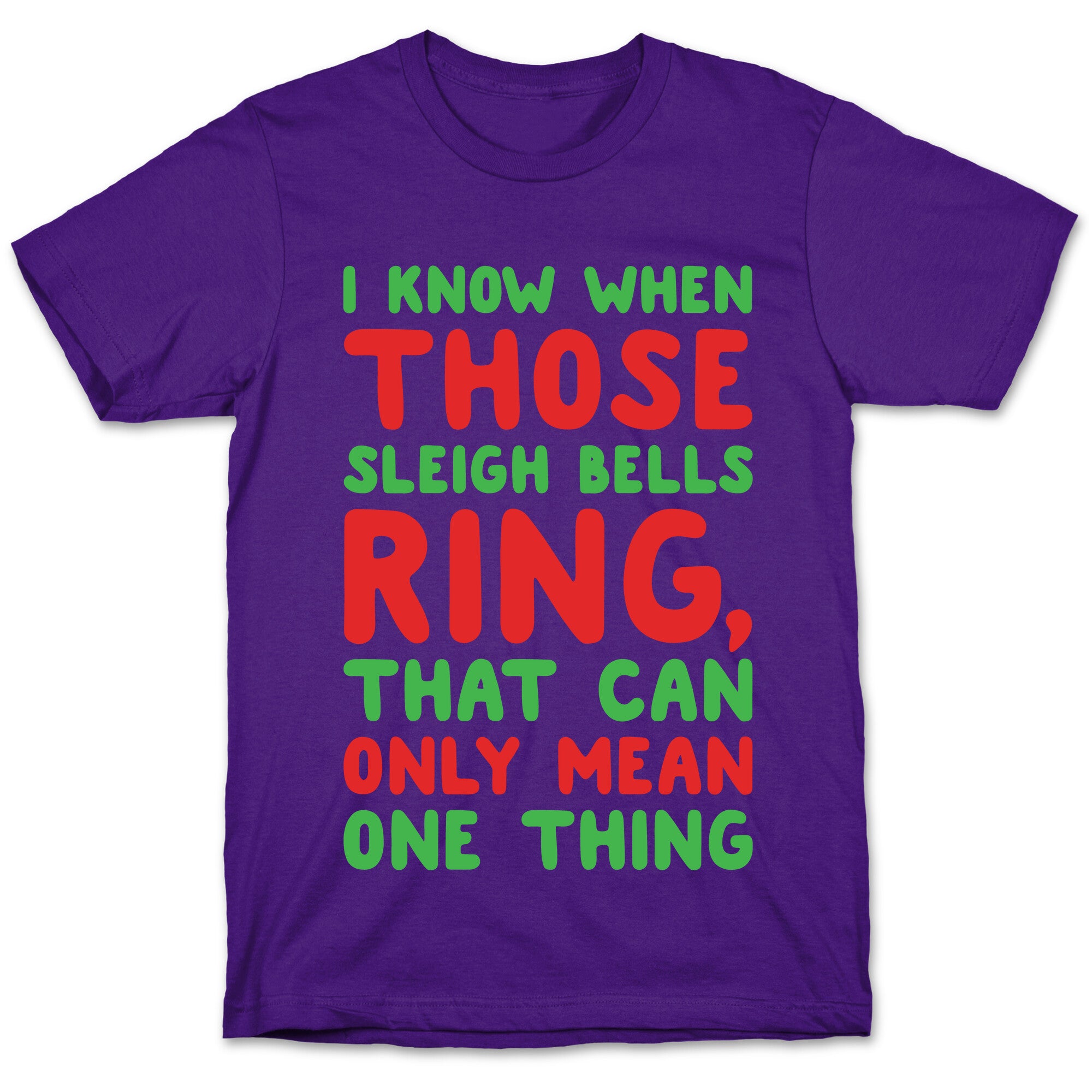 I Know When Those Sleigh Bells Ring Hotline Bling Parody White Print T-Shirt